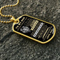To My Son Dog Tag - Just Do Your Best