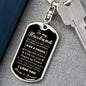 To My Husband Keychain - I Gave My Heart To You