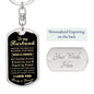 To My Husband Keychain - I Gave My Heart To You