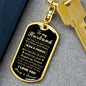 To My Husband Keychain - I Gave My Heart To You