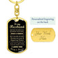 To My Husband Keychain - I Gave My Heart To You