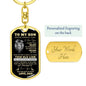 To My Son Keychain - This Old Lion Love You