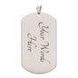 To My Husband Dog Tag Pendant - I Gave My Heart To You