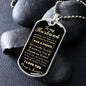To My Husband Dog Tag Pendant - I Gave My Heart To You