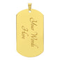 To My Husband Dog Tag Pendant - I Gave My Heart To You