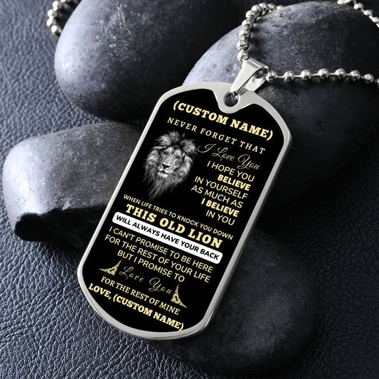 Custom Name Dog Tag Necklace